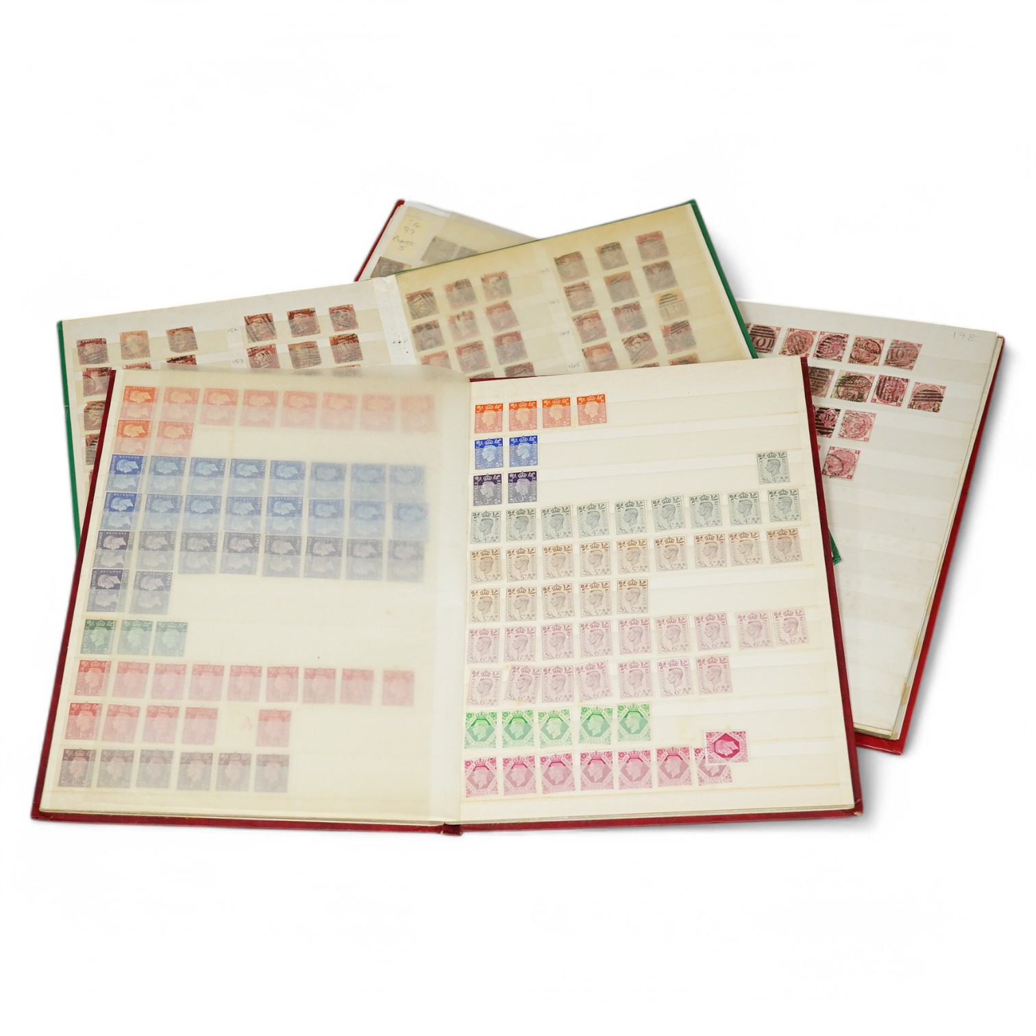 Collection of stamps in 11 albums and 1 folder